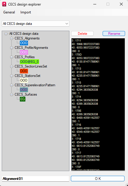 CECS design explorer renaming